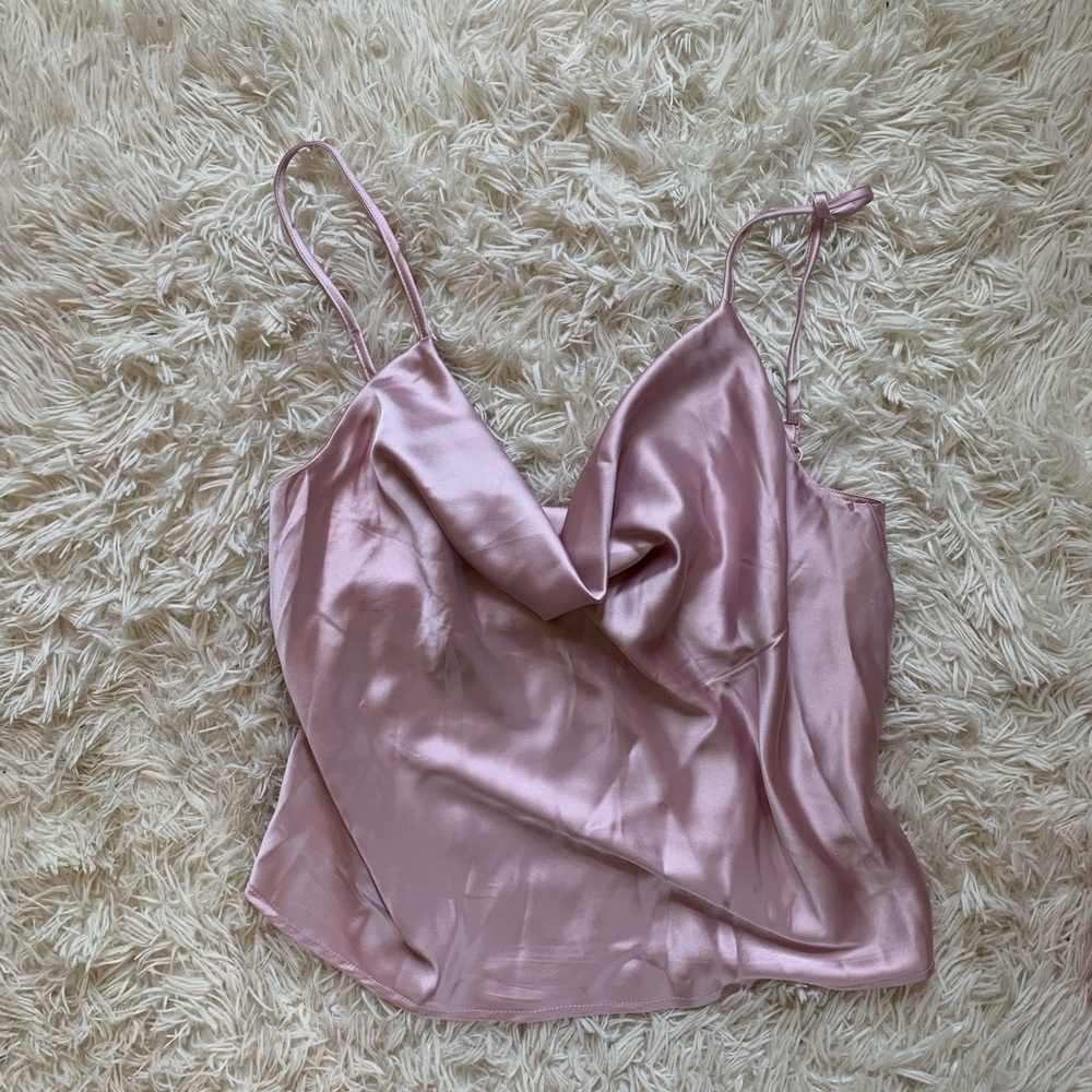 Showpo v neck satin tank top